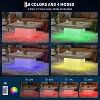 Square Coffee Table with 16-Color Led Lights, 35 inch Modern Living Room Tables, Cocktail Table for Home Office, Apartment, Reading Room - 4 of 4