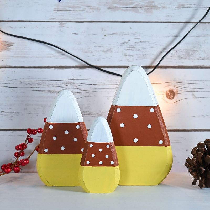 Ornativity Candy Corn Home Décor Blocks - Set of 3 Pieces, 4 of 7