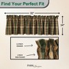 Park Designs Green and Brown Plaid Scotch Pine Valance 14"L - 3 of 4