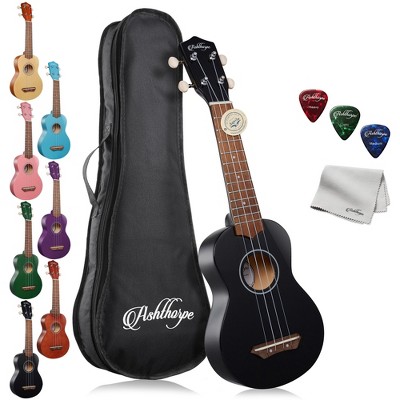 Ashthorpe Soprano Ukulele for Beginners and Kids, 21-inch Uke Bundle Kit