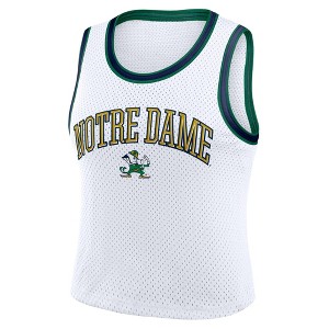 NCAA Notre Dame Fighting Irish Women's White Cropped Jersey - 1 of 3