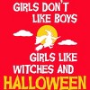 Women's Design By Humans Girls like Halloween By OffensiveFun Racerback Tank Top - 2 of 3