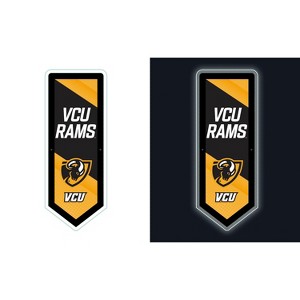 Evergreen Ultra-Thin Glazelight LED Wall Decor, Pennant, Virginia Commonwealth University- 9 x 23 Inches Made In USA - 1 of 4