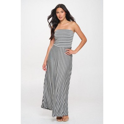 WEST K Women's Jones Striped Tube Maxi Dress