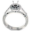 Pompeii3 Diamond Engagement Ring Setting Semi Mount Ring 14K White Gold - 3 of 4