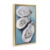 Stupell Industries Oyster Seashell Trio Black Floater Framed Canvas Wall Art - 3 of 4