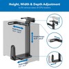 Mount-It! Heavy Duty Under Desk Computer Wall Mount | Height Adjustable CPU Holder with Sliding Tracks | 44 Lbs. Weight Capacity | Black - 3 of 4
