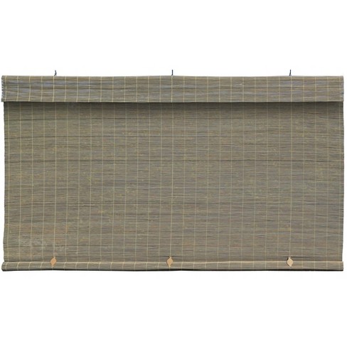 Brown Natural Bamboo Slat Matchstick Roll Up Blind Window Shade Curtain 72x72 