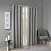 Kumasinova Printed Heather Slub Curtain Panel,Blackout Curtains with Grommet Top,Curtains for Living Room,Noise Reducing, Energy Saving - 2 of 4