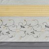 LunaLulinlk Faux Silk Embroidered Floral Shower Curtain - 2 of 4