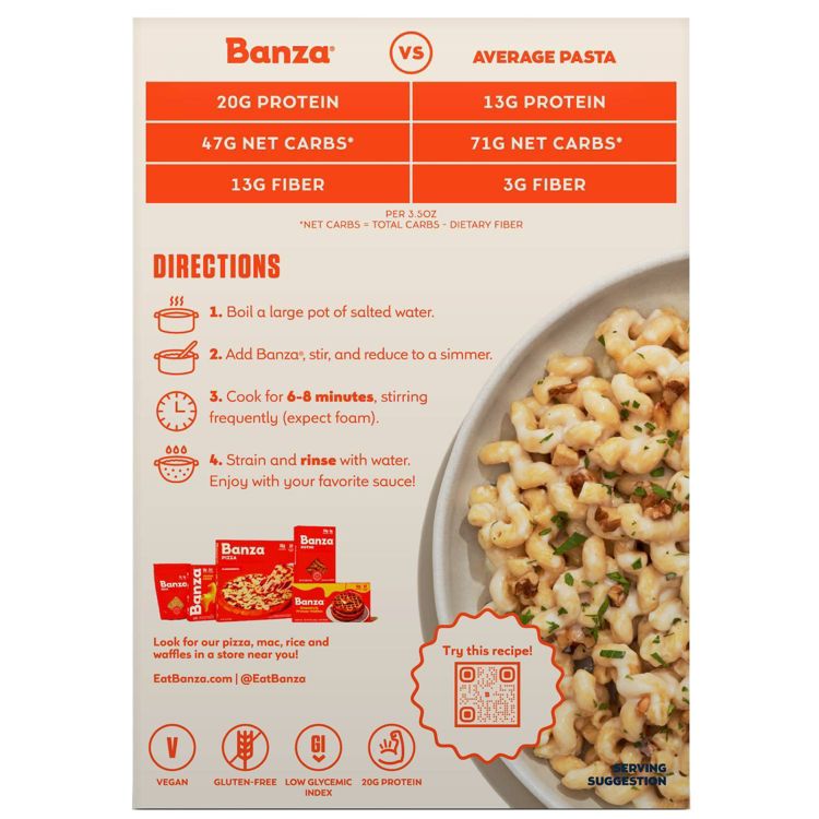 Banza Gluten Free Chickpea Cavatappi - 8oz, 2 of 8