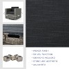 GDFStudio Venice Outdoor Wicker 5 Piece Swivel Club Chair and Fire Pit Set - 3 of 4