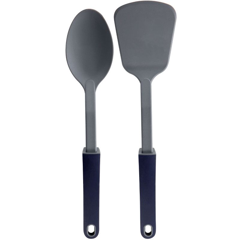 Oster Bluemarine 2 Piece Turner and Spoon Utensil Set in Navy Blue, 1 of 6