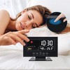 REGALWOVEN Electric Weather Forecast Battery Backup Alarm Clock, 5.9"L x 2.2"W x 4.7"H 1 Pc - 3 of 4