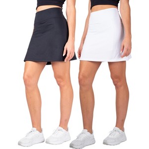 INERZIA 2 Pack Skorts Plus Size Skirts For Women High Waisted Active Skort Golf and Tennis Skirts for Women - 1 of 4