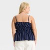 Women's Ruched Tank Top - Ava & Viv™ - 2 of 3