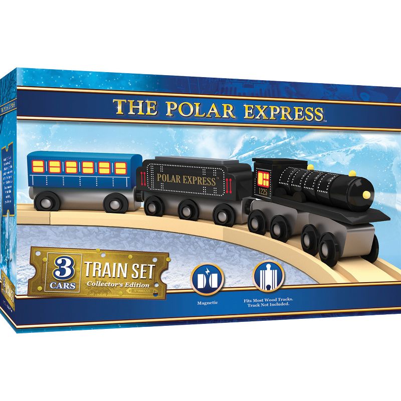 MasterPieces Wood Train Sets - The Polar Express 3 Piece Train Set., 2 of 8