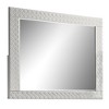 Royal Hampton Dresser Vanity Mirror, High Gloss White Textured Trim - 2 of 4