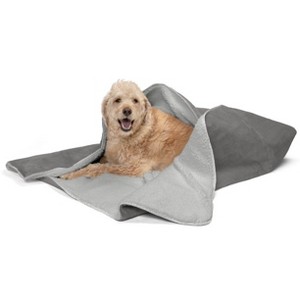 FurHaven Snuggly & Warm Pet Throw (Faux Lambswool/Terry) Dog Blanket - 1 of 4