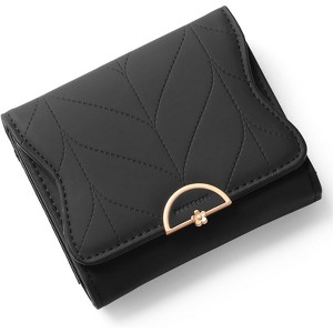 FATMOON Wallet for Women - Stylish RFID Blocking Leather Wallet- Bifold Card Holder with Zipper Coin Pocket,for Daily Use,Travel - 1 of 4