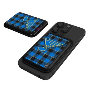 NHL Western Conference Teams Plaid Black Magnetic Credit Card Wallet - 1 of 3