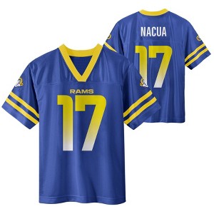 NFL Los Angeles Rams Boys' Short Sleeve Puka Nacua Jersey - 1 of 3