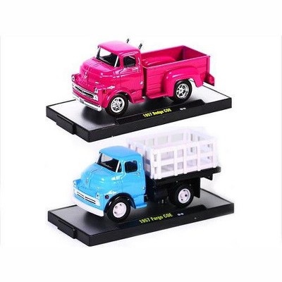 pink toy trucks