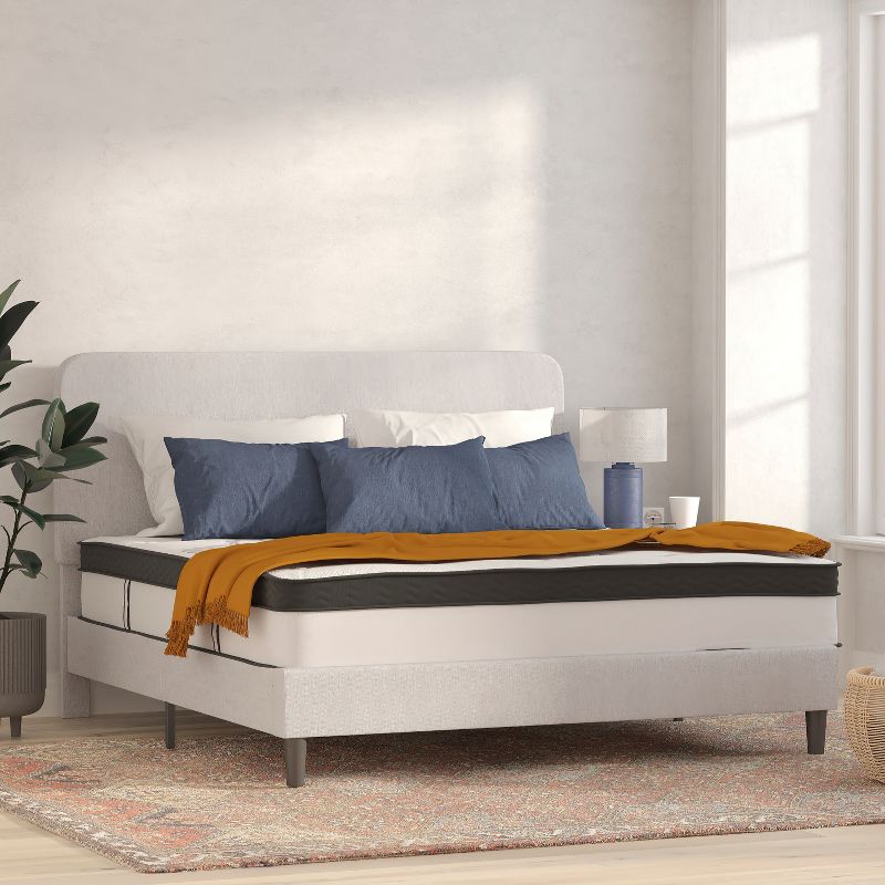 Flash Furniture Capri Comfortable Sleep 12 Inch CertiPUR-US Certified Hybrid Pocket Spring Mattress, Mattress in a Box, 1 of 20