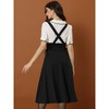 Allegra K Women's Brace High Waisted Lace Up Midi Suspender Skirt - 3 of 4