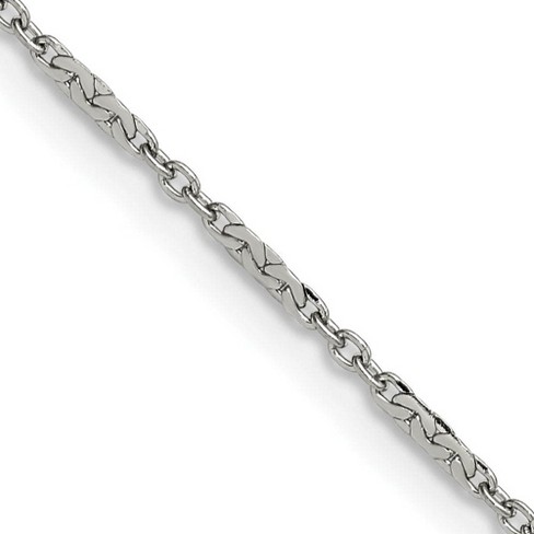 Black Bow Jewelry 1.8mm Stainless Steel Polished Fancy Link Chain Necklace - image 1 of 4