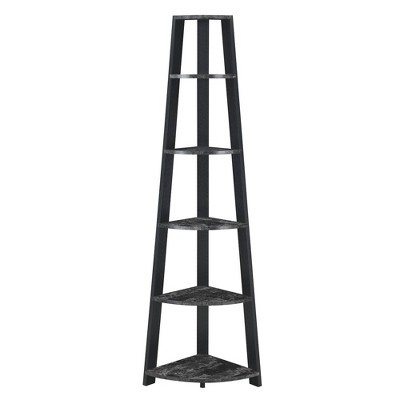 71" Newport 5 Tier Corner Bookshelf - Breighton Home