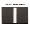 HITOUCH BUSINESS SERVICES 2-Pocket Presentation Folders with Fasteners Black 10/Pack 13386 - image 3 of 4