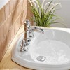 BWE 8 in. Waterfall Widespread 2-Handle Bathroom Faucet With Pop-up Drain Assembly in Spot Resist - 4 of 4