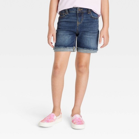 Girls' Jean Shorts - Cat & Jack™ Light Wash M : Target