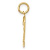 Black Bow Jewelry 14K Yellow Gold, Varsity Collection, Medium D/C Pendant Number 2 - 2 of 4