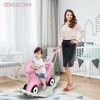 Costway Baby Rocking Horse 4 in 1 Kids Ride On Toy Push Car w/ Music - 4 of 4