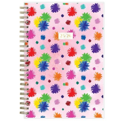 Blue Sky Travel Write Draw Wirebound Weekly/Monthly Planner 5"x8" Clear Cover Pom Pink