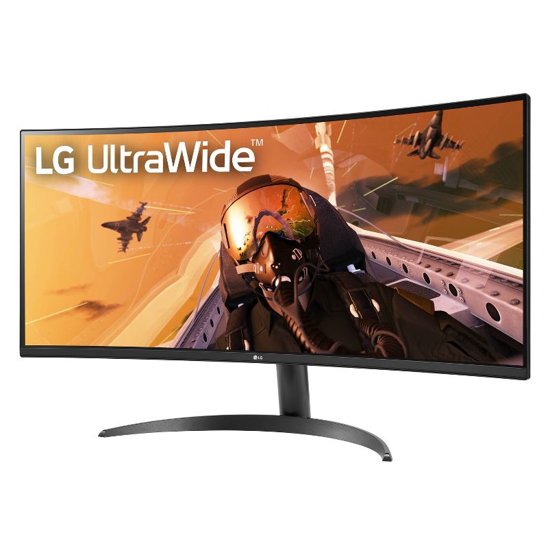 LG 34WP60C-B 34&#34; 21:9 Curved UltraWide QHD (3440 x 1440) Monitor, 3 of 8