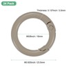 Unique Bargains Metal Spring O Rings Zinc Alloy Durable Multipurpose Lightweight Buckle 5/8 Inch - 3 of 4