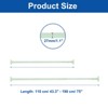 Unique Bargains Carbon Steel Adjustable No Drilling Expandable Shower Curtain Rod - 2 of 4