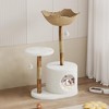 Multi-Level Cat Tree 43" – Basket, Scratching Posts, Real Branches, Dangling Ball & Platforms - 2 of 4
