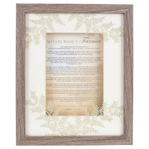 Elanze Designs God Made a Farmer Branches 8 x 10 Tan Wood Wall Tabletop Frame - 1 of 4