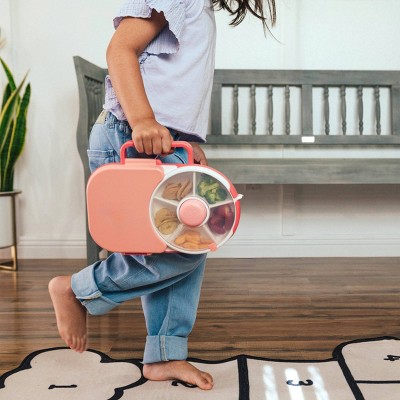 GoBe Kids' 2-in-1 Bento Style Lunchbox with Small Snack Spinner Flip -
