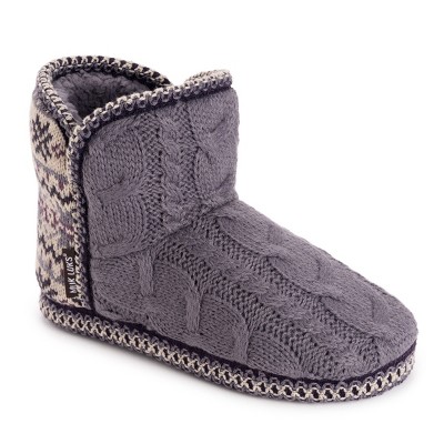 Muk Luks Womens Leigh Slippers, Gypsy Rouge Cable, Xl (11-12) : Target