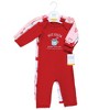 Hudson Baby Infant Girls Cotton Coveralls, Hot Cocoa - 2 of 4
