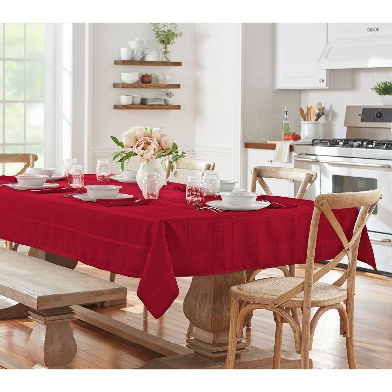 Elegance Plaid Stain Resistant Tablecloth - Elrene Home Fashions, 2 of 5