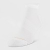All Pro Women's 6pk Pack Aqua No Show Cush & Tab  Socks - White 4-10: Moisture Wicking, Arch Support, Breathable Mesh - 3 of 3