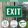 Unique Bargains Aluminum Reflective Rust Free Waterproof Exit Sign 1 Pc - 4 of 4