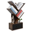 4 Tier Tree Bookshelf, Free Standing Tree Bookcase Display Floor Standing Shelf for Books - 4 of 4