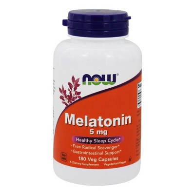 NOW Foods Melatonin High Potency 5 mg.  -  180 Count
